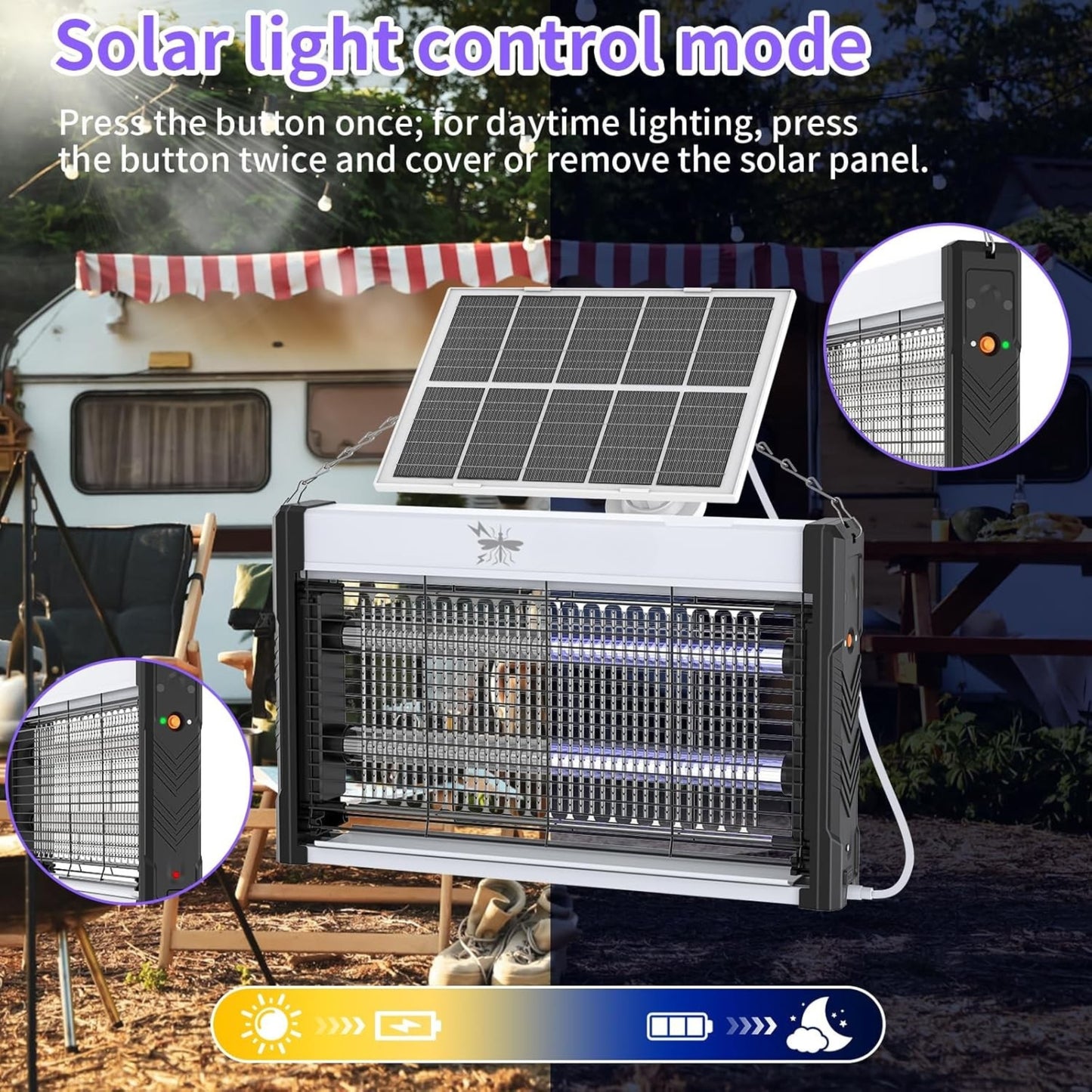 Anashe™ Solar Shield Bug Zapper